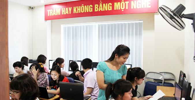 hoc ke toan thuc hanh may Trung tâm đào tạo kế toán tốt nhất Phú Thọ