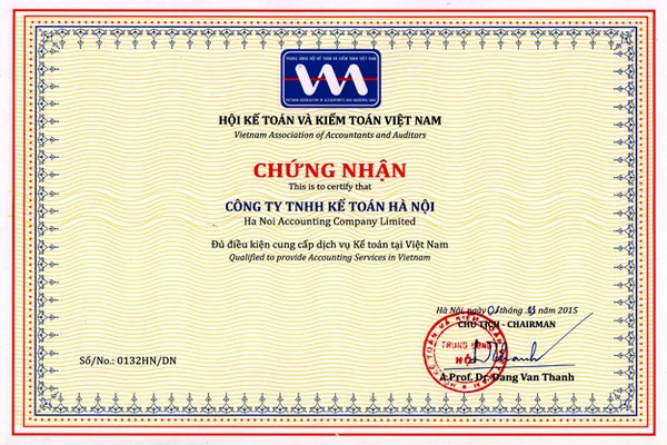chung nhan hanh nghe dich vu ke toan1 Dịch vụ kế toán thuế trọn gói tại Bắc Ninh